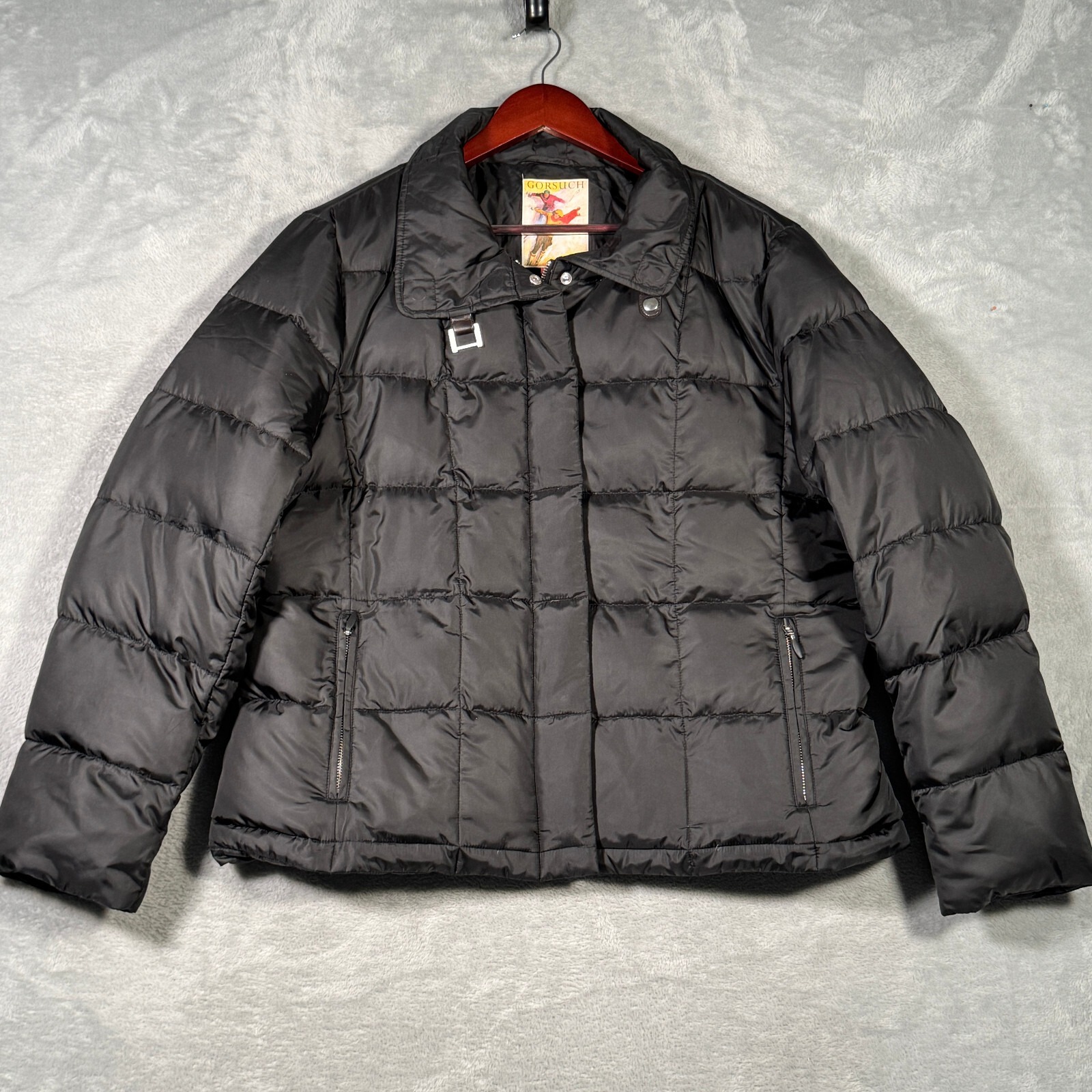 Gorsuch Jacket Womens 16 Black Down Puffer Waterfowl Ski